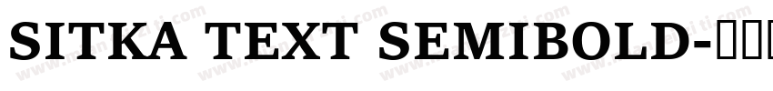 SITKA TEXT SEMIBOLD字体转换